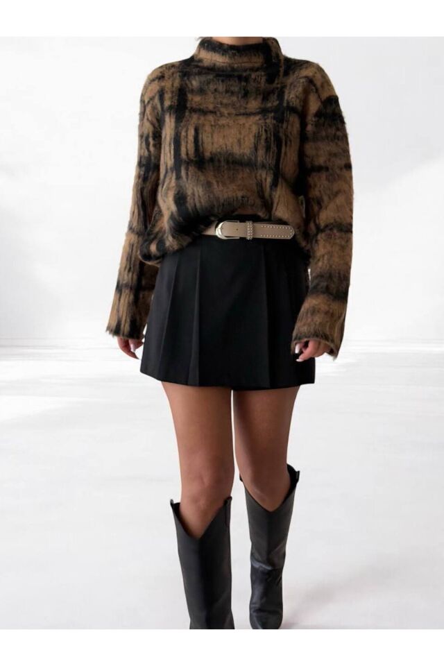 Dik Yaka Şardonlu Kazak