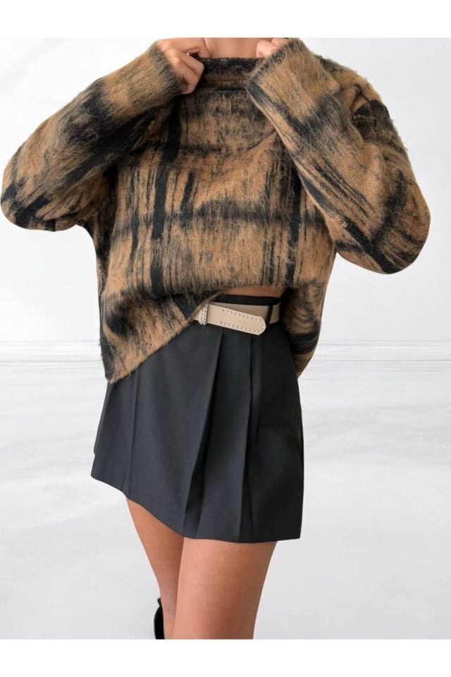 Dik Yaka Şardonlu Kazak