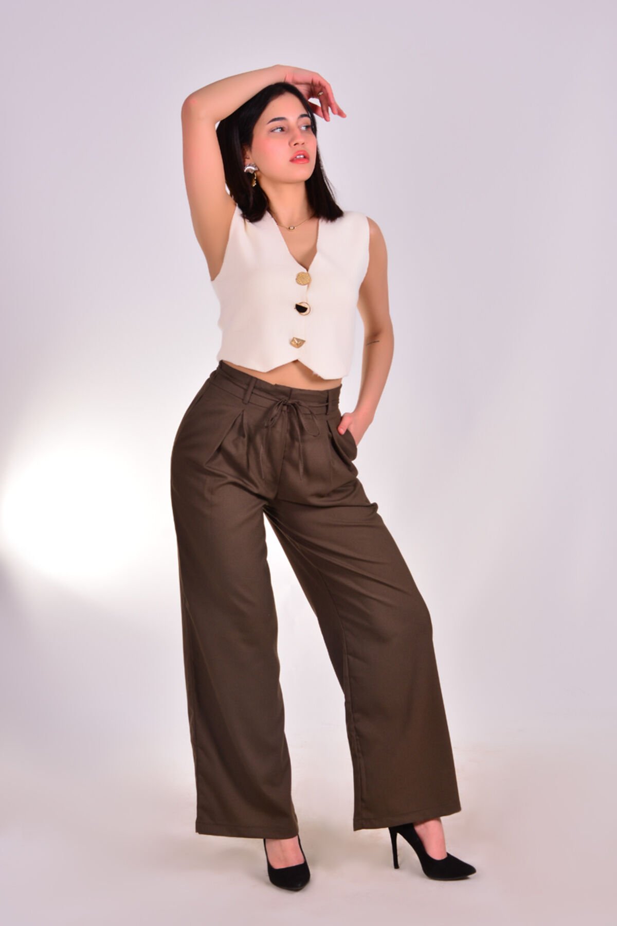 Bağlama Detay  Palazzo Pantolon