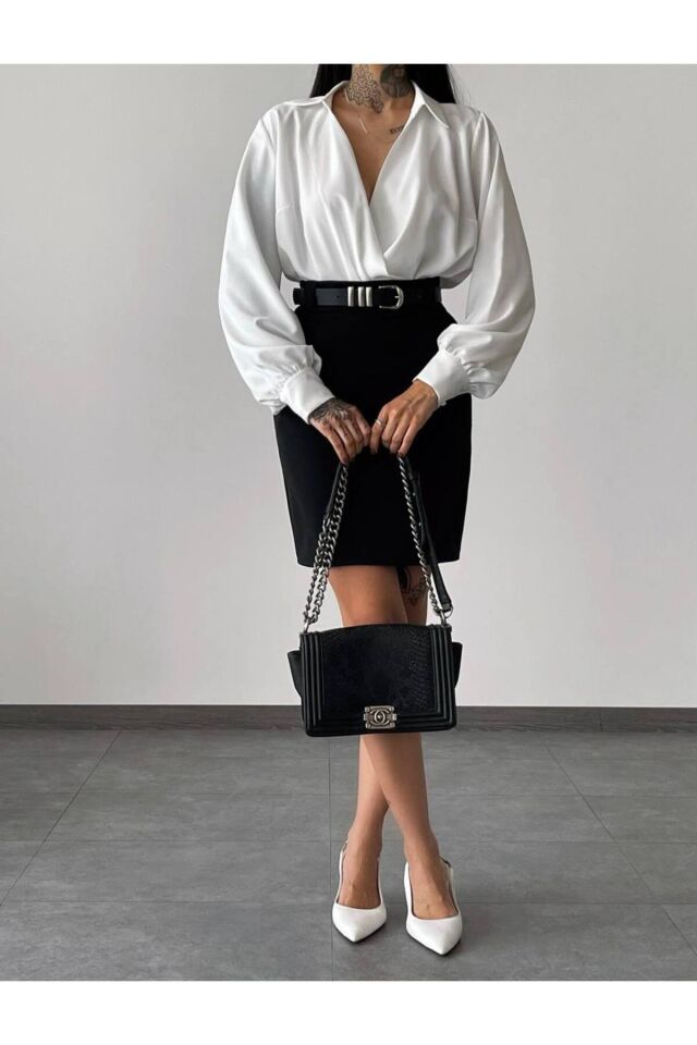 Boydsuit Bluz ve Kalem Etek Takım