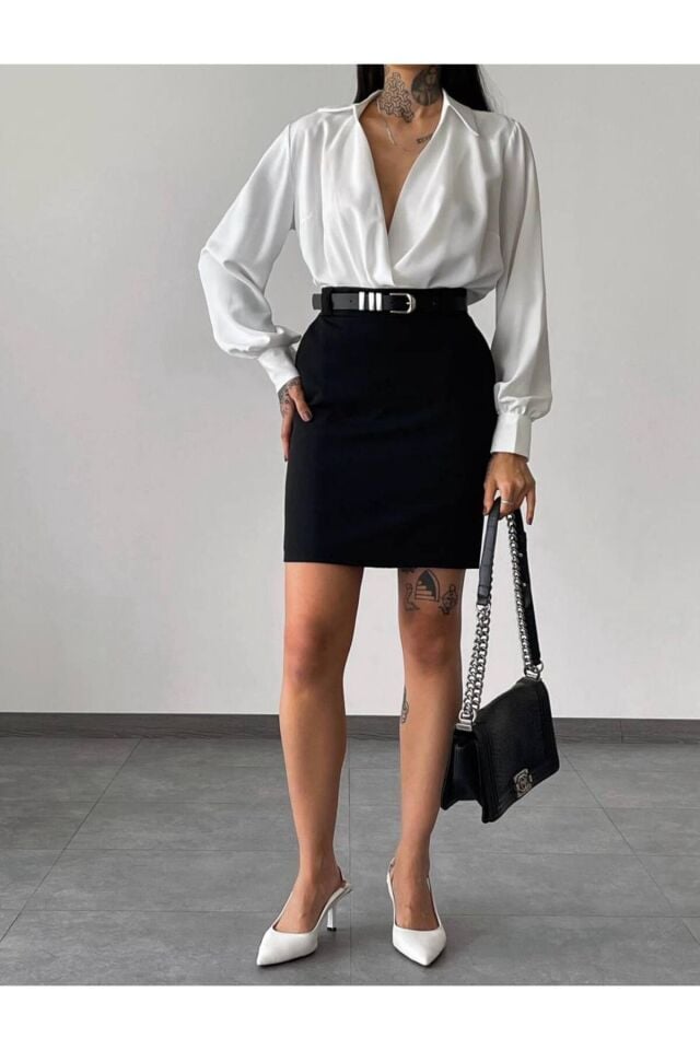 Boydsuit Bluz ve Kalem Etek Takım