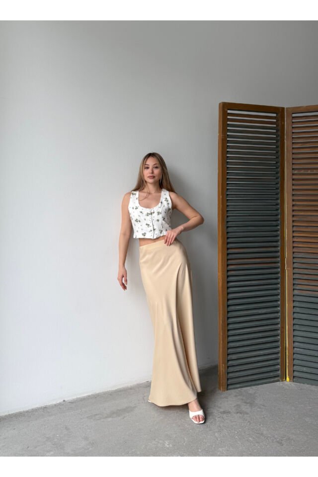 Çiçek Desenli Yelek