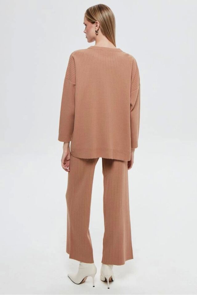 2'li Triko Takım Bej Renk