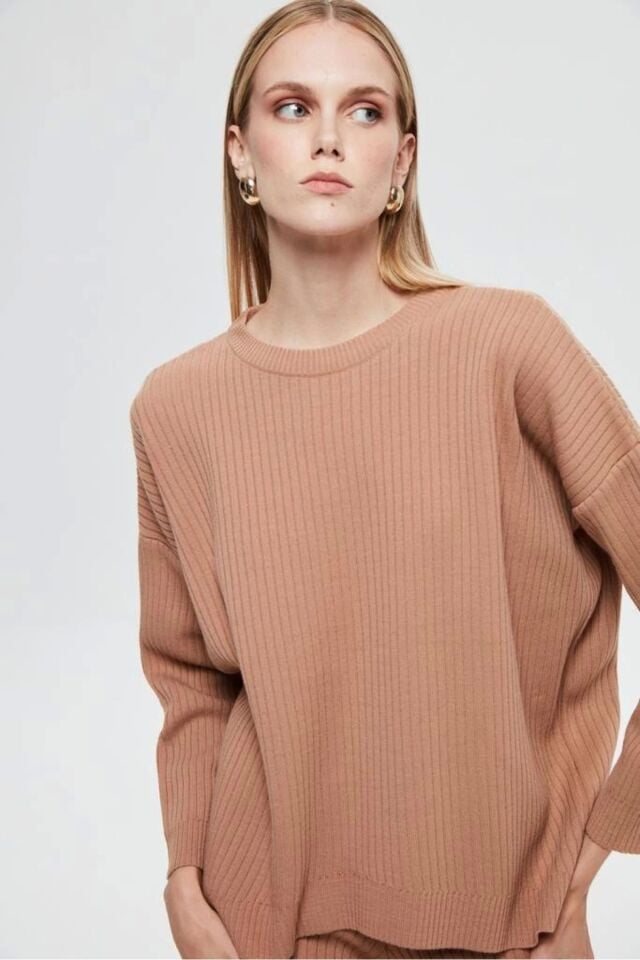 2'li Triko Takım Bej Renk