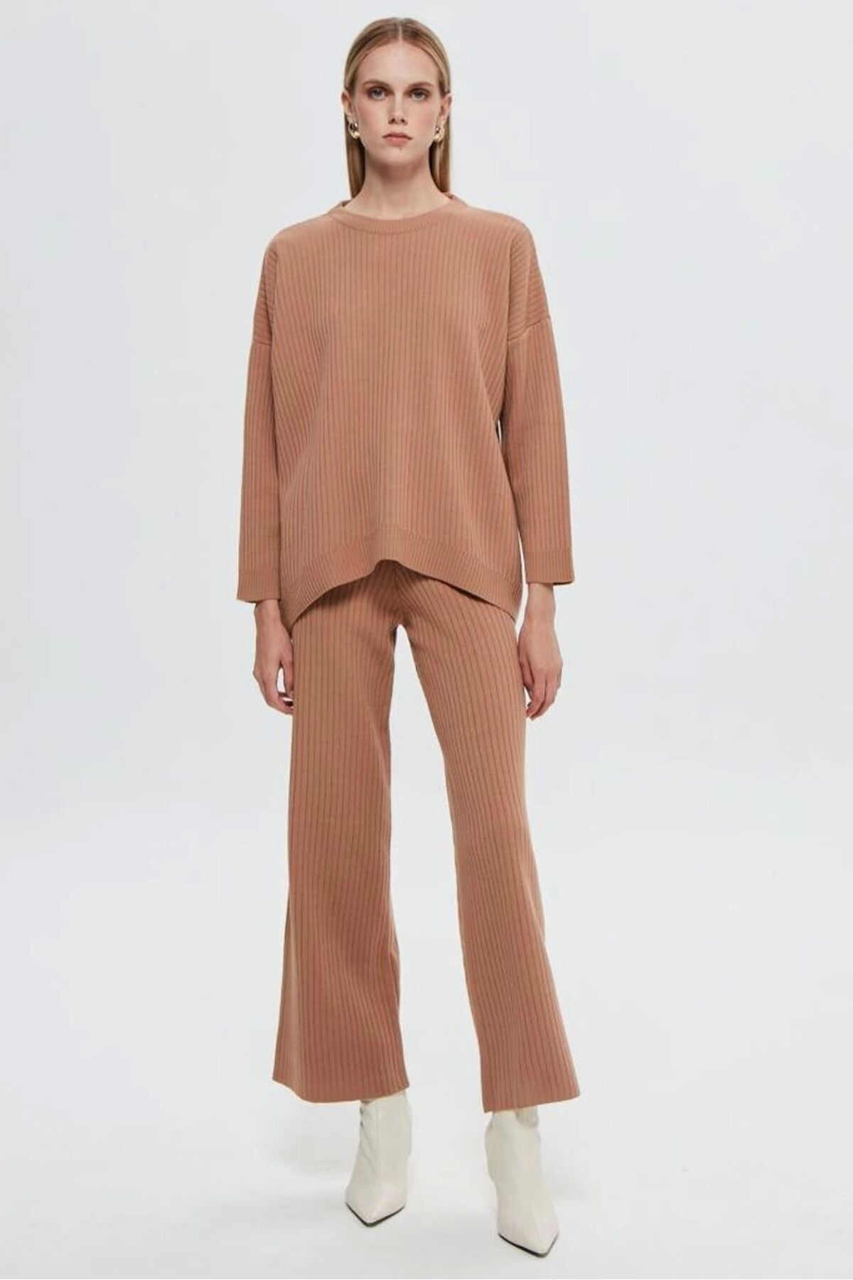 2'li Triko Takım Bej Renk