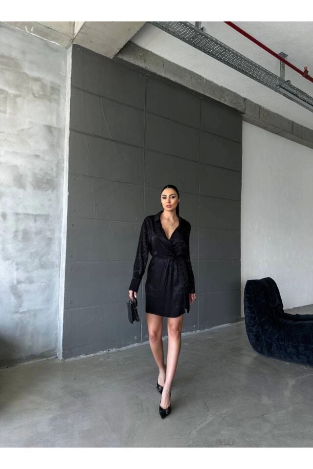 Zarafetin İncisi: Jakar Viskon Saten Elbise